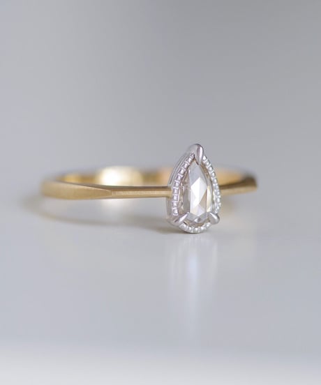 One of kind / Rosecut Diamond Ring ＜K18YG/PT950＞ -RR190C
