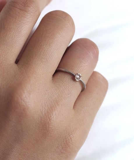 One of kind / Rosecut Diamond Ring ＜PT950/K18YG＞ -RR065C