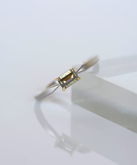 美品★KANOE★One of a kind K18ナチュラルダイヤモンドリング One of kind / Natural Diamond Ring ＜Pt / K18YG＞