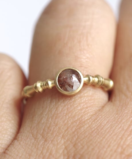 One of a kind / Diamond Ring ＜K18YG＞ - R500C