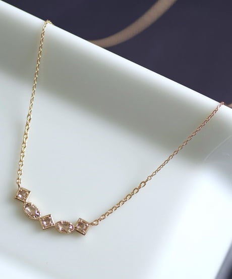 One of a kind / Rosecut Diamond Necklace ＜K18YG＞ - NR208C