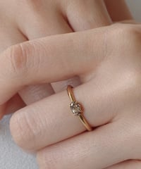 One of kind / Natural Diamond Ring ＜K18YG> - R393YG