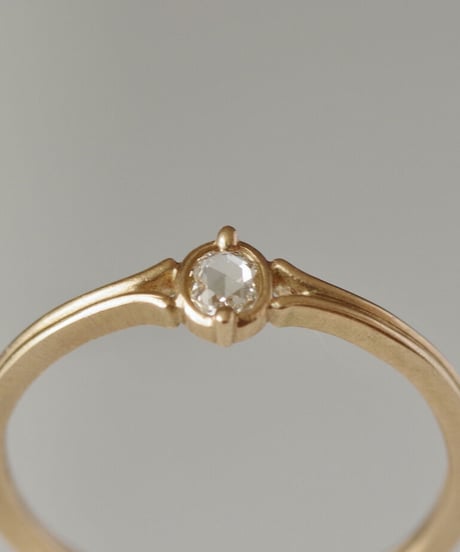 One of a kind / Rosecut diamond Ring ＜K18YG＞ - RR070C