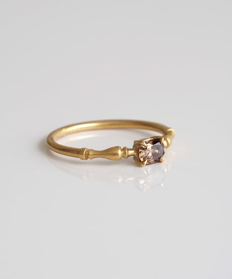 One of kind / Natural Diamond Ring ＜K18YG＞ -  R462YG