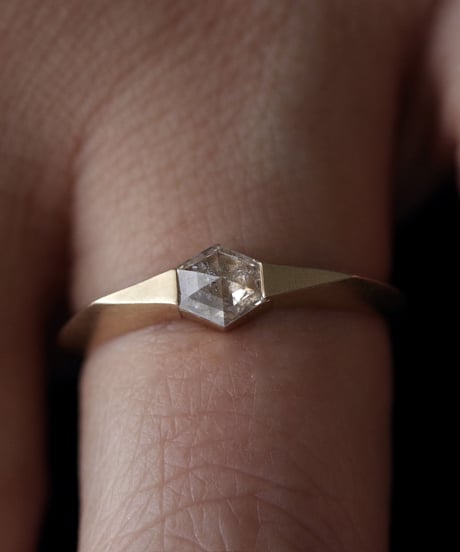 One of kind / Diamond Ring ＜K18YG＞ -R344C