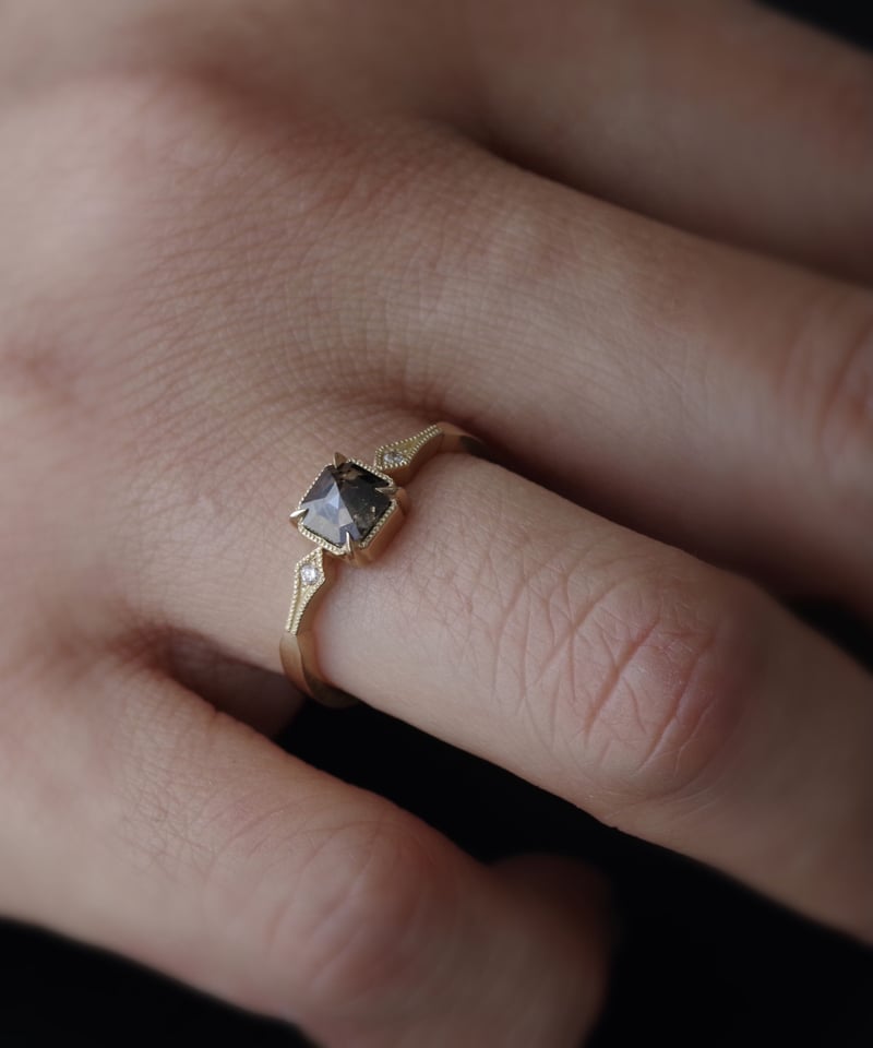 One of kind / Diamond Ring <K18YG> -R707C | KANOE One of kind / Diamond Ring <K18YG> -R707C | KANOE