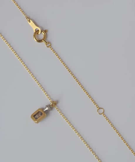One of a kind / Natural Diamond Necklace ＜K18YG/Pt＞ - N360YGPT