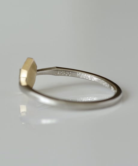 One of a kind / Diamond Ring ＜K18YG,PT950＞ - R456C