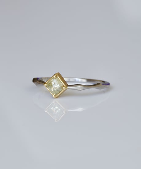 One of kind / Diamond Ring ＜Pt950/K18YG＞ - R377CPTYG