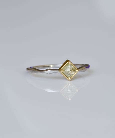 One of kind / Diamond Ring ＜Pt950/K18YG＞ - R377CPTYG