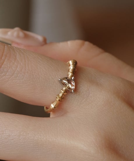 One of kind / Natural Diamond Ring ＜K18YG/Pt＞ - R380YGPT