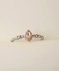 One of kind / Natural Diamond Ring ＜Pt/K18YG＞ - 243PTYG