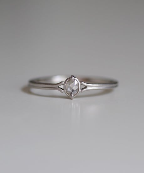One of kind / Rosecut Diamond Ring ＜PT950＞ -RR090C