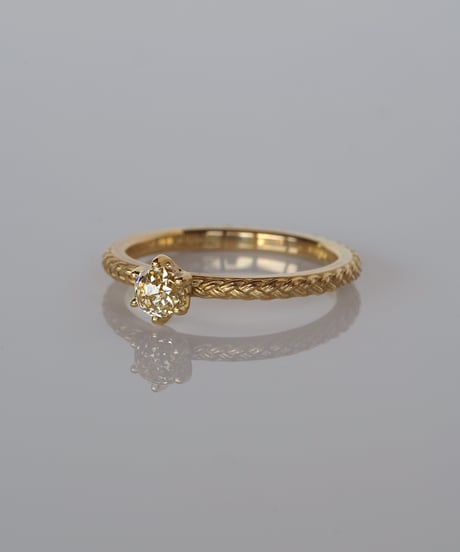 One of kind / Natural Diamond Ring ＜K18YG＞ - R478YG