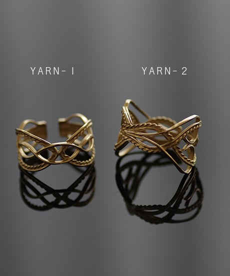 YARN cuff ring - Ⅰ ＜K18YG＞