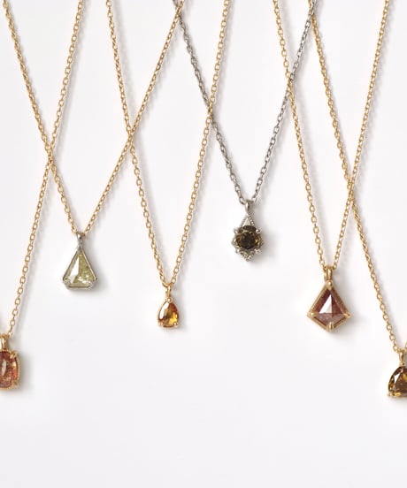 One of a kind / Natural Diamond Necklace ＜K18YG＞ - N365C