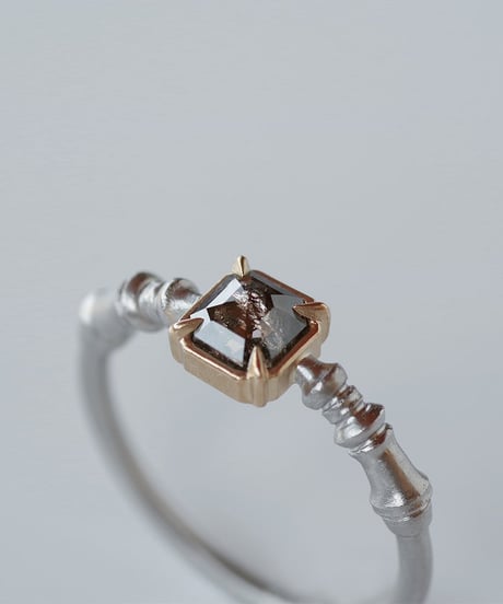 One of kind / Diamond Ring ＜Pt900,K18YG＞ - R515CYG