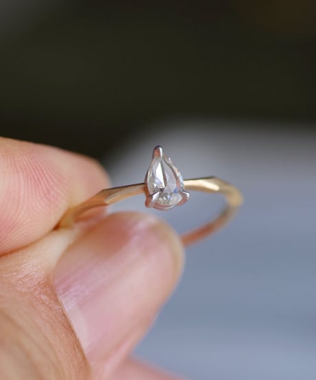 One of kind / Rosecut Diamond Ring ＜K18YG/PT950＞ -RR152C