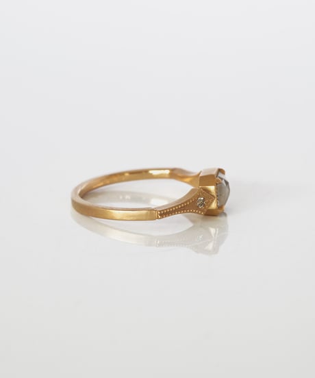 One of kind / Natural Diamond Ring ＜K18YG＞ - R491YG