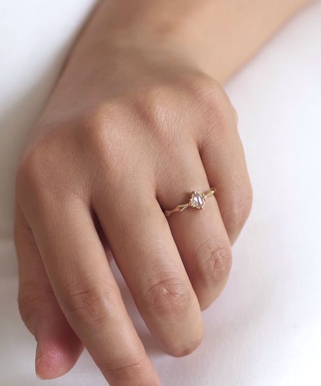 One of kind / Rosecut Diamond Ring ＜K18YG＞ -RR144C