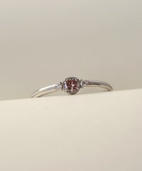 【FANCY DEEP BROWNISH PURPLE PINK】One of kind / Natural Diamond Ring ＜Pt＞ - R166PT
