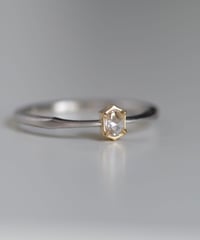 One of kind / Rosecut Diamond Ring ＜PT950/K18YG＞ -RR065C