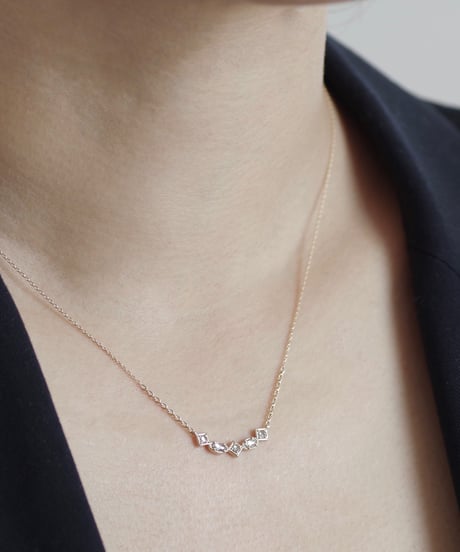 One of a kind / Rosecut Diamond Necklace ＜K18YG＞ - NR208C