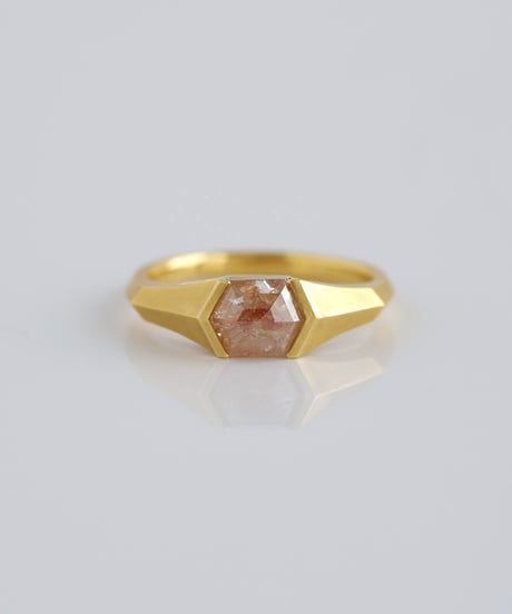 One of kind / Natural color Diamond ring ＜K18YG＞ - R1140YG
