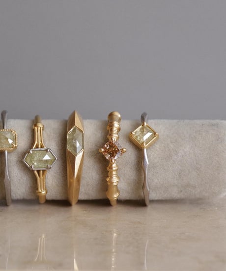 One of kind / Diamond Ring ＜K18YG＞ -RFCYG