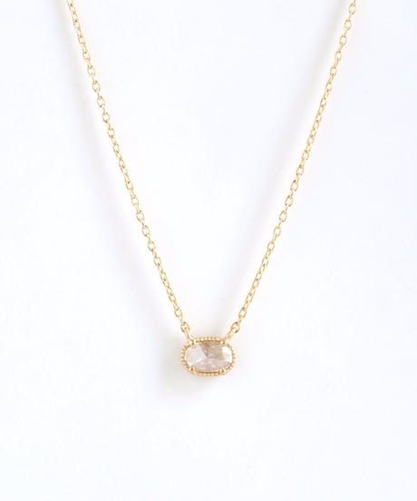 One of a kind / Rosecut Diamond Necklace ＜K18YG＞ - NR152C