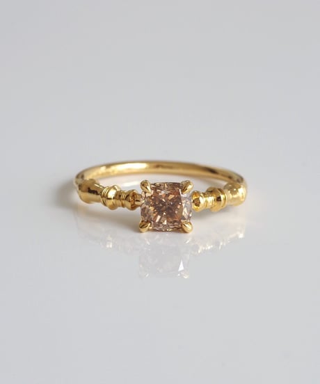 One of kind / Fancy Brown Diamond Ring ＜K18YG＞ - R1034YG