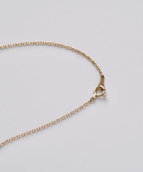 One of a kind / Spindle series longchain pendant in South sea pearl - Bluegray ＜K18YG＞