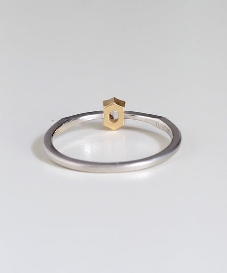 One of kind / Rosecut Diamond Ring ＜PT950/K18YG＞ -RR065C