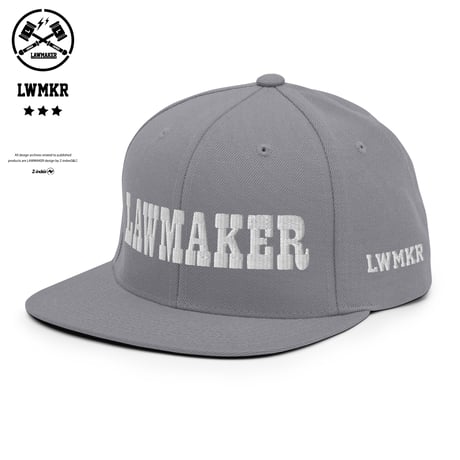 LAWMAKER design　6パネルストラクチャーキャップ-SVGRY