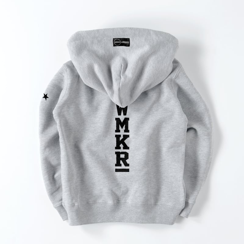MHD-001 LWMKR AUTHENTIC LOGO P.O HOODIE-ASH | L