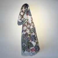 天底びんがた工房　紅型ショール「MUI(森)」