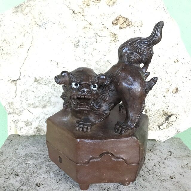 蚊取り線香、花器になるシーサー