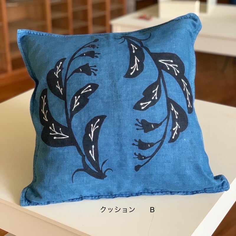 森もなみ 琉球藍染クッションカバー | 山原工藝店