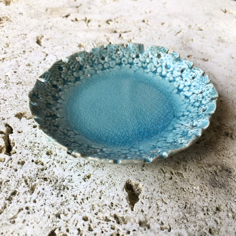 作家小皿 螢窯 サンゴ小皿 | 山原工藝店