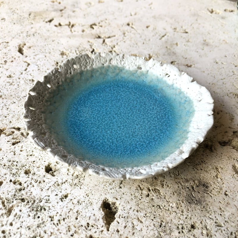 螢窯 サンゴ小皿 | 喜如嘉翔学校/山原工藝店