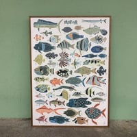 紅型工房　べにきち　琉球の魚ポスター
