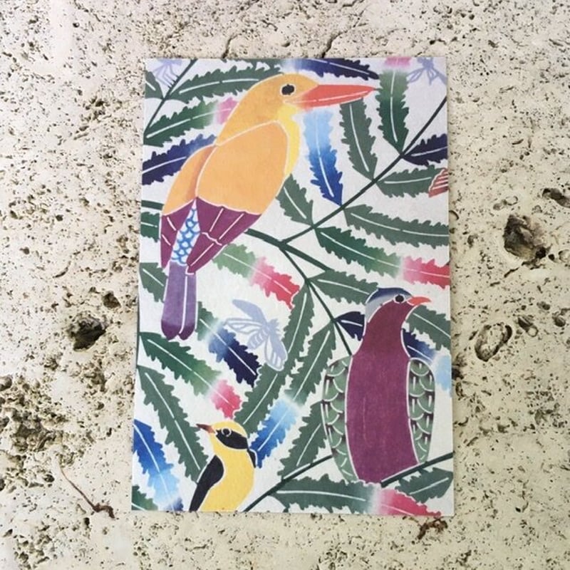 紅型工房 べにきち 紅型ポストカード | 山原工藝店