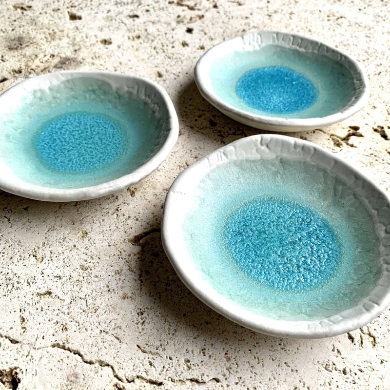 螢窯 砂浜豆皿 | 山原工藝店