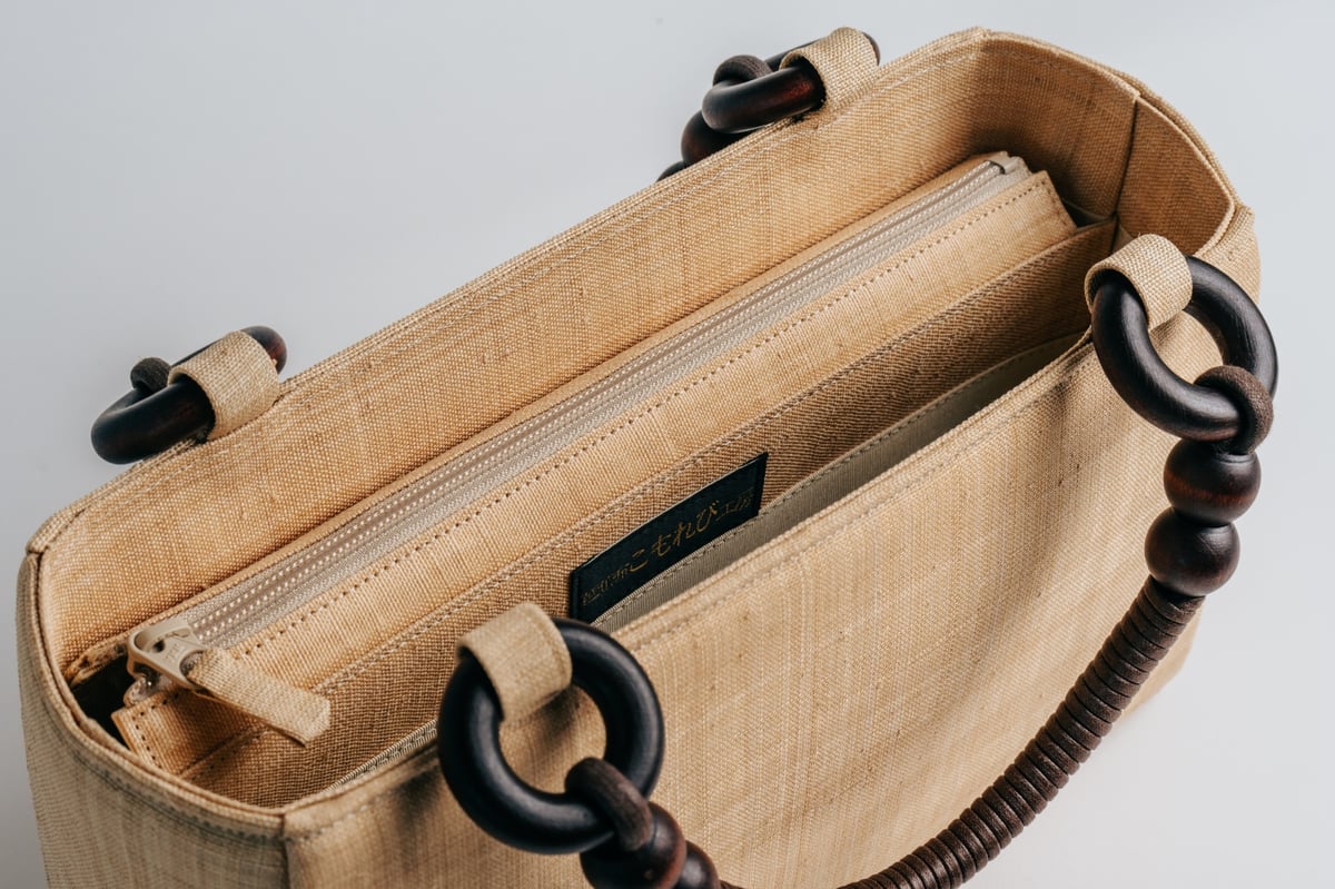 芭蕉布の鞄 芭蕉布こもれび工房 芭蕉布「和のバッグ」 | 山原工藝店