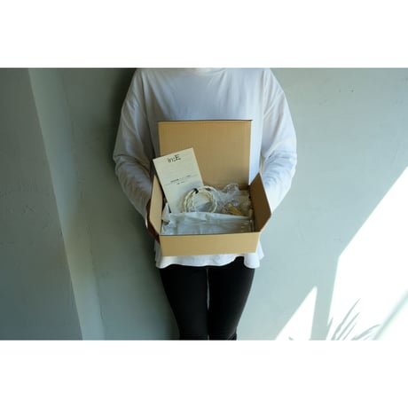 透明ガラスのペンダント［棹］