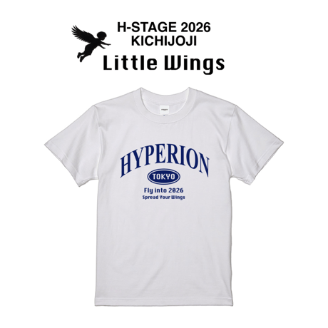 "Little Wings" 出演券 (T-Shirt WHITE / NAVY LOGO)