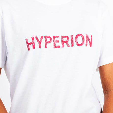 レッドペイズリーロゴ Tシャツ ホワイト