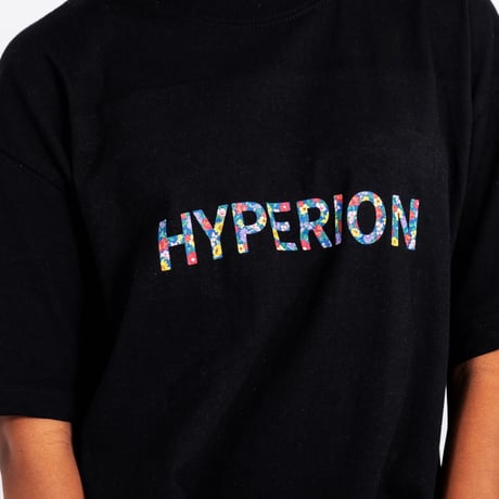 フラワーロゴ Tシャツ ブラック