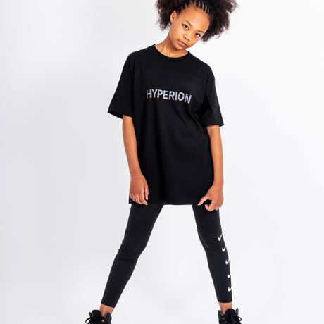 フラワーロゴ Tシャツ ブラック