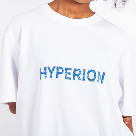 ブルーペイズリーロゴ Tシャツ ホワイト